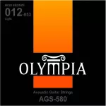 Olympia® AGS -580, Airy Guitar Cable No. 12 80/20 Bronze 100% genuine Light, 0.012 - 0.053