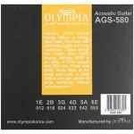 Olympia® AGS -580, Airy Guitar Cable No. 12 80/20 Bronze 100% genuine Light, 0.012 - 0.053