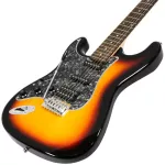 Century CE-A384-LH กีตาร์ไฟฟ้ามือซ้าย ทรง Strat 22 เฟร็ต ไม้เบสวู้ด ปิ๊กอัพผสม กีตาร์ไฟฟ้าคนถนัดซ้าย + แถมฟรีคันโยก &