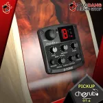 Cherub GT-4 Acoustic Guitar Pickup 3 Band EQ has a button to adjust the sound effects, volume and 100% built-in tuner.