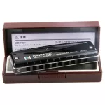 Suzuki® Hammond HA -20 Harmonita 10 Channel C -Mount Harmonica Key C + Free Case ** Made in Japan **