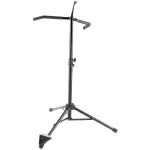 K&M® 14100 Double Bass Stand Double Bass Double Base is high. 62 - 112 cm. Supports double bass that is 40.5 cm wide.