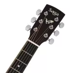 SAGA® SA700CE 40 -inch electric guitar, Om Cutaway shape, Top Solid Engleman Spruce, Fishman Isys II +