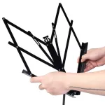 GUITTO GSS-03 STAGE Music Stand Fat Dong Note Book Stand Foldable tablet stand with a lock, face flip + free