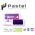 Pastel Pop61 Digital Piano Piano 61 Key has a fire at 128 tones per Bluetooth. Get a built -in battery & free speaker.