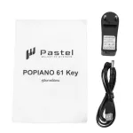 Pastel Pop61 Digital Piano Piano 61 Key has a fire at 128 tones per Bluetooth. Get a built -in battery & free speaker.