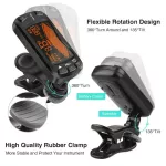 Musedo® TM-25 Clip-ON Metronome & Tuner Guitar Strap & Digital Metro Metro, LCD-Guitar Tuner + Free, free batteries