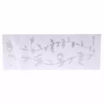 Rasvone ILA-FW10 Sticker with Fingerboard Guitar Beautiful flower guitar sticker, easy to install - Inlay Guitar Neck Sticker