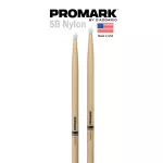 PROMARK ™ 5B Nylon 5B Hickory Nylon Tip Drumstick Nylon TX5BN ** Made in USA **