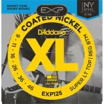 D'Addario® EXP125 สายกีตาร์ไฟฟ้า เบอร์ 9 Hybrid วัสดุนิกเกิลแบบเคลือบ ของแท้ 100% Super Light Top /  Regular Bottom, 09-46 ** Made in USA **