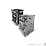 Compact: Double Rack Cover Lids B -depth 21 inch by Millionhead (Rack cabinet for 2 -cover audio equipment)