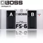 Boss® FS-6 Dual Foot Switch. The pair of switch can be both the Latching Boss FS-5L and Unlacching Boss-5U ** **