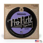 D'Addario® Pro-Arté Nylon EJ44 สายกีตาร์คลาสสิค ไนลอนใส แบบพรีเมียม ของแท้ 100% Extra Hard Tension, 0.029 - 0.045 **