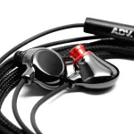 Advanced ™ Elise In Ear monitor headphones provide good sounds and lightweight, with built -in microphone + free cases & rubber cork **