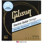 GIBSON® SEG-BWR10 Electric Guitar String สายกีตาร์ไฟฟ้า เบอร์ 10 แบบนิกเกิล ของแท้ 100% รุ่น Brite Wire Reinforced Ligh
