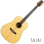 Taiki T-D220 กีตาร์โปร่ง 41 นิ้ว ทรง Dreadnought  ไม้ท็อปโซลิดแอนเกิ้ลแมนสปรูซ /ไม้แลนซ์วู้ด ลูกบิดนิเกิลสีทอง ** กีตาร์