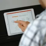 Roland® RP102 Piano Fah 88, Progressive Hammer Action Key Connecting the Bluetooth to plug in