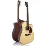 SAGA® D10CE 41 inch electric guitar D shape, concave neck, spruce/Mahogany, electricity, Fishman Isys II + free guitar bags &