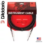 D'Addario® PW-BG-10BK สายแจ็คกีตาร์ แบบไนลอนถัก ยาว 3 เมตร หัวตรง/หัวตรง มีฉนวน 2 ชั้น  10FT Braided, Straight / Strai