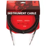 D'Addario® PW-BG-10BK, a nylon guitar cable, 3 meters long, straight / straight head, with 2 floors insulation 10FT Braided, StraigHT / Strai