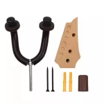 Rasvone GHW20 Wooden Guitar Hanger Hanging guitar, guitar, wooden base, good guitar head with silicone covered + free bolts