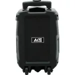 Ace PWF-8AB ลำโพง Portable PA Speaker 50W ดอก 8" MP3/FM/บลูทูธ มีแบตในตัว พร้อมไฟแสงสี + แถมฟรีไมค์ & รีโมท ** ประกันศู