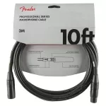 Fender® Pro Series สายไมค์ 3 เมตร XLR male / XLR female หนา 8 มิล ของแท้ 10FT Microphone Cable