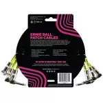 ERNIE Ball® Effect / Jack connector, 30 cm long effects, bend / bend 1 pack with 3 lines, 1FT Patch Cable