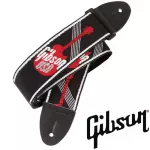 GIBSON® สายสะพายกีตาร์ไฟฟ้า / สายสะพายกีตาร์โปร่ง / สายสะพายกีตาร์เบส กว้าง 2 นิ้ว แบบหนา ของแท้ รุ่น THE USA