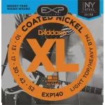 D'Addario® EXP140 สายกีตาร์ไฟฟ้า เบอร์ 10 Hybrid วัสดุนิกเกิลแบบเคลือบ ของแท้ 100% Light Top / Heavy Bottom, 10-52 ** Made in USA **