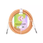 Kirlin IC-241  สายแจ็คกีตาร์ 3 เมตร วัสดุ PVC ทนทานต่อการใช้งาน สีพาสเทล  3m Guitar Cable, สายแจ็คกีตาร์ 3m