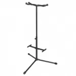 On Stage® GS7255 Hang -it Double Guitar Stand, 2 hung guitar stand, 3 -legged base, 36-42 inches high, can be folded.