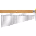 DK Drum Kingdom Ch36CB, about 36 bars, silver, wooden base with a curved head stand especially for Belle + Free Wood.