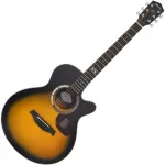 Mantic GT-1AC, 40-inch guitar, Dreadnought Cutaway, Angel Mandrus/Cherry Wood + Free Bag & Jun