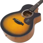 Mantic GT-1AC, 40-inch guitar, Dreadnought Cutaway, Angel Mandrus/Cherry Wood + Free Bag & Jun