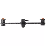 Alctron® Mas006, a double microphone stand, can put 2 microphone, adjustable distance between 8.4 - 28 cm, made of aluminum. For recording