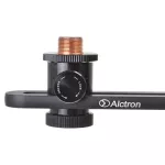 Alctron® Mas006, a double microphone stand, can put 2 microphone, adjustable distance between 8.4 - 28 cm, made of aluminum. For recording