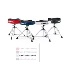 CMC®, a saddle drum chair covered with velvet above Rotating spiral system Good pair of metal, model CM-DT920 CMC Drum Throne / Drum