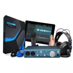 Presonus® AudioBox iTwo Studio USB / iPad Audio Interface อุปกรณ์ทำเพลงครบเซ็ต ออดิโออินเตอร์เฟส, ไมค์คอน, หูฟัง + แถมฟร