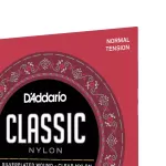 D'Addario® EJ27N 3/4 สายกีตาร์คลาสสิค ขนาด 3/4 แบบ Clear Nylon ของแท้ 100% Normal Tension, 0.029 - 0.044 ** Made in U