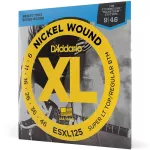 D'Addario® ESXL125 สายกีตาร์หัวตัด สายกีตาร์ไฟฟ้าหัวตัด เบอร์ 9 แบบ Nickel Wound ของแท้ 100% Double Ball End Super Lig