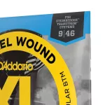 D'Addario® ESXL125 สายกีตาร์หัวตัด สายกีตาร์ไฟฟ้าหัวตัด เบอร์ 9 แบบ Nickel Wound ของแท้ 100% Double Ball End Super Lig