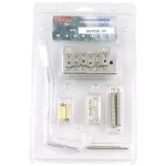 Wilkinson® WVP2SB Strat Bridge, 2 Stratle Stainless Steel Guitar Pole Set