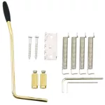 Wilkinson® WVP2SB Strat Bridge, 2 Stratle Stainless Steel Guitar Pole Set