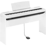 Yama ® P115 Piano Piano, Digital Piano 88 Key + Free Piano Piano & Foot Switch 1 Key, White 88 Keys Digital Electric Piano ** 1 year Insurance **