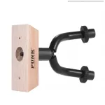 Rasvone PUNK Guitar Hanger ที่แขวนกีตาร์ ขาแขวนกีตาร์ ผลิตจากสแตนเลส ฐานไม้ อย่างดี มียางซิลิโคนหุ้ม + แถมฟรีน็อตยึด & พุกพลาสติก