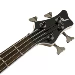 Jackson® JS3 Spectra Bass, 4 Line, 24 Frete, Active, non -pop, Hample Ham, with EQ 3, Clear Band.