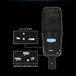 Alctron® Beta5, a professional microphone microphone with Low Cut / Sensitivity function, adjustable + free shock, mouse & sponge.