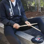 VIC FIRTH® VXPPVF12 PRACTICE PAD 12 -inch drum rehearsal, Silicone Logo, Vic Firth, has a smooth, easy to carry base.