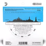 D’Addario® EPBB170-5 Base Base Base Strap 5, 100% authentic Phosphor Bronze, Regular Light 5-String / Long